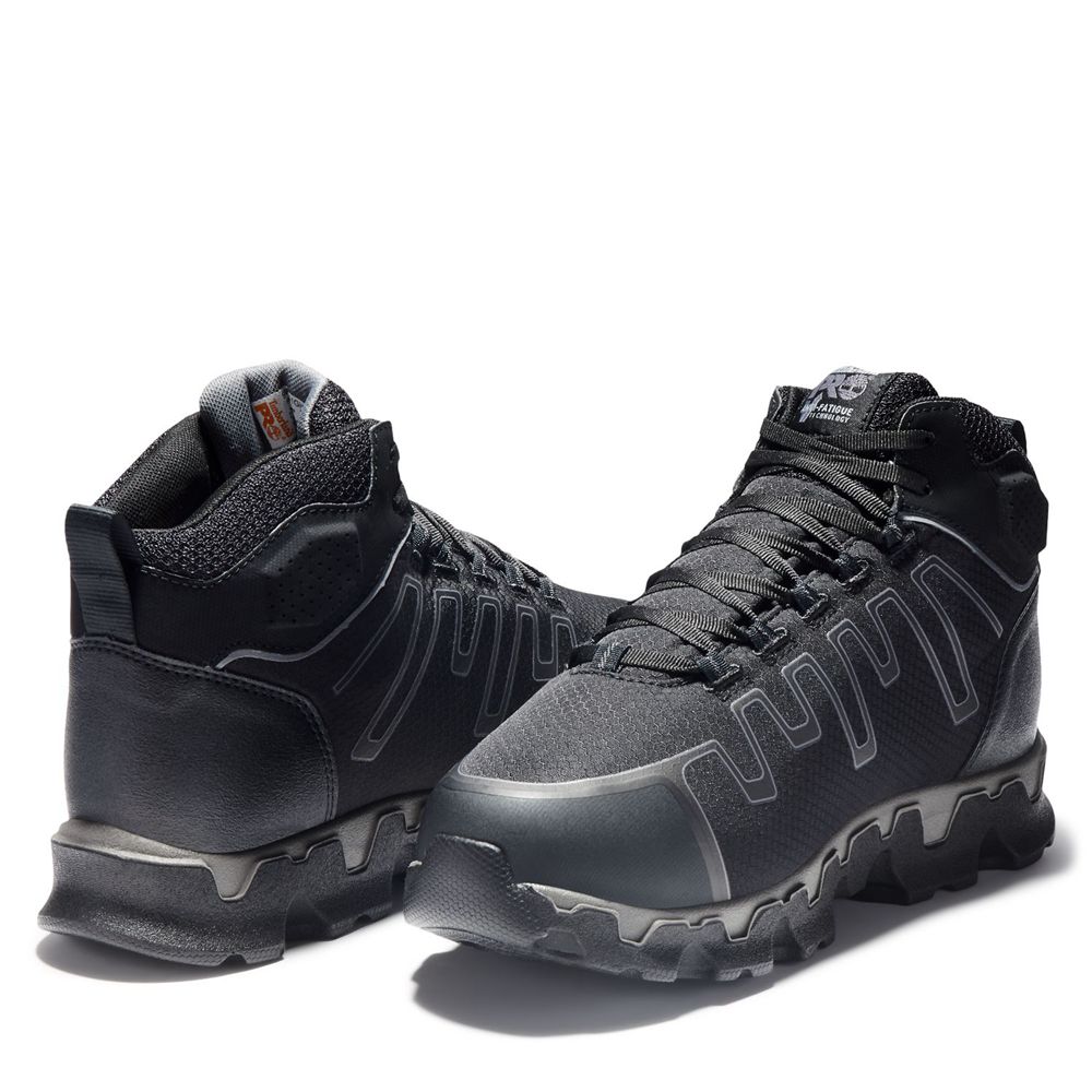 Botas de Trabajo Masculino - Timberland Pro® Powertrain Alloy Toe Met Guard Eh - XDKCH5290 - Pretas